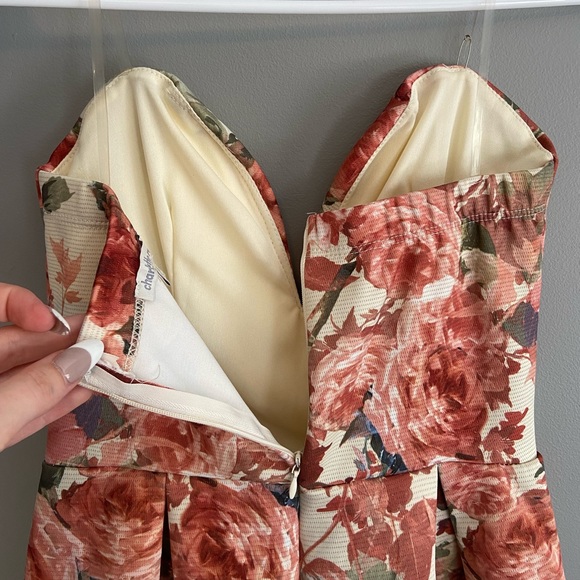 Strapless Floral Romper - Picture 3 of 4